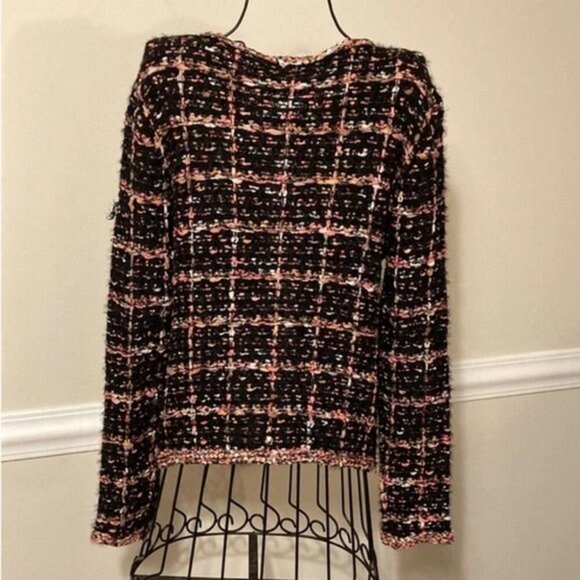 Multicolor Sioni Chanel-Style Long Sleeve Knit Cardigan Sweater (NWT) - Picture 3 of 8